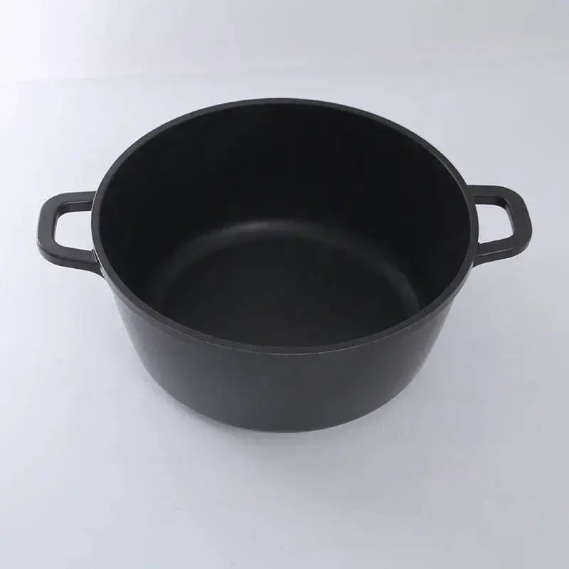 Multi-Function Aluminium Non-Stick Double-Bottom Stock Pot / Soup Pot with Glass Lid – Ideal for Preparing Soups, Stocks, Stews, Boiling, Simmering, Curries & Daily Cooking – Compatible with Induction & Gas Stoves