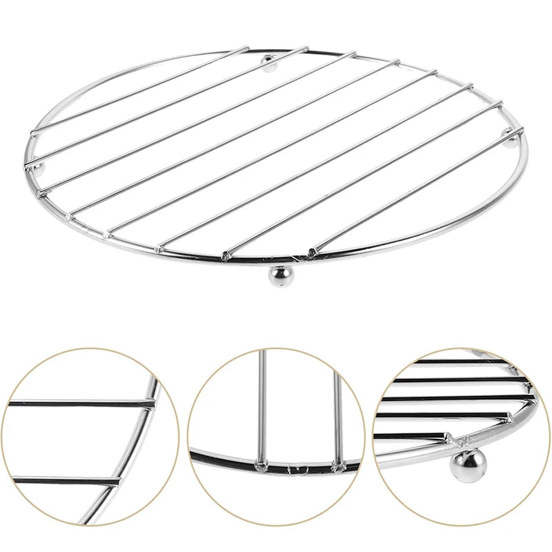 Stainless Steel Trivet Hot Pad – Heat Resistant Insulated Table Mat for Pots, Pans & Dishes – Ideal for Dining Tables & Worktops – Available in Round & Square
