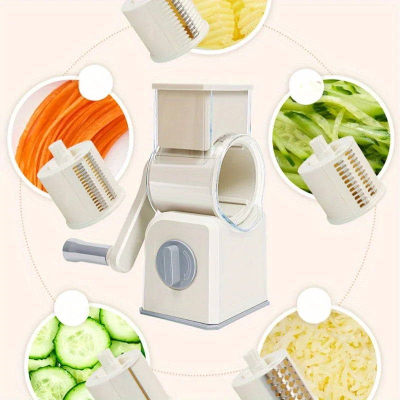 Rotary Drum Vegetable Grater/Slicer