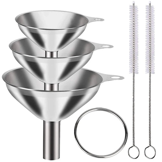Stainless Steel Kitchen Funnel Set