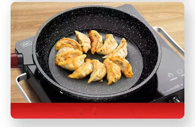 Maifan Stone Coating Non-Stick Frying Pan – Breakfast Skillet for Pancakes, Steaks, Searing, Frying Eggs & Omelettes – Available in 24cm, 26cm, 28cm & 30cm (No Lid) and 24cm, 26cm, 28cm (With Lid) Options
