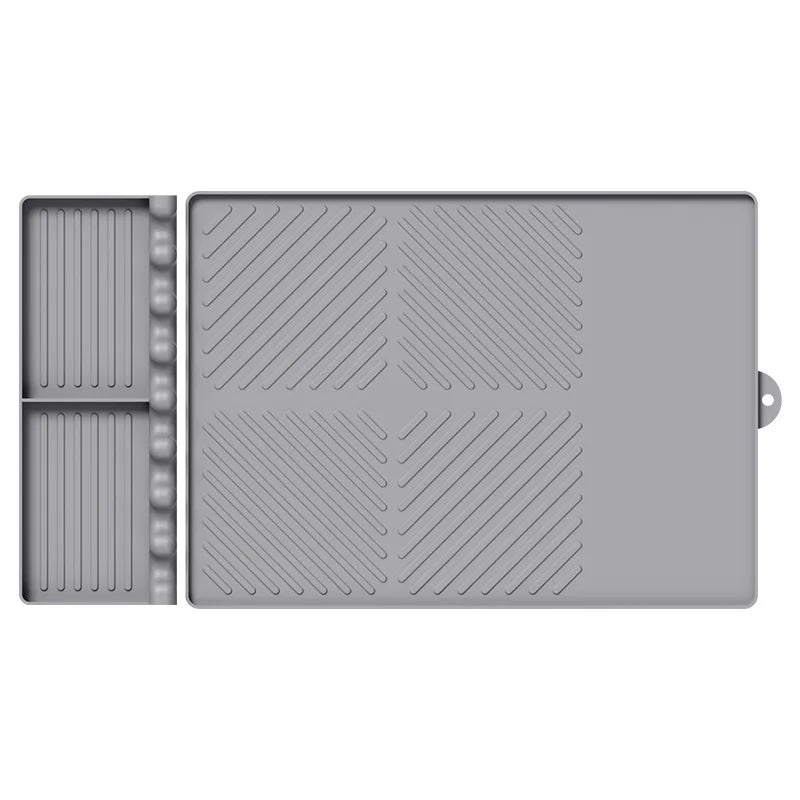 Heat Resistant Silicone Griddle Tool Mat – Grill Side Shelf Mat & BBQ Utensil Rest – Great for Flat Top Griddles & Outdoor Cooking