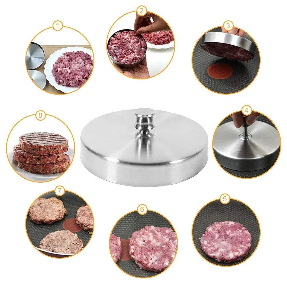 Stainless Steel Burger Press