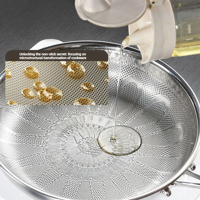 Pure Titanium Hammered Frying Pan 28cm