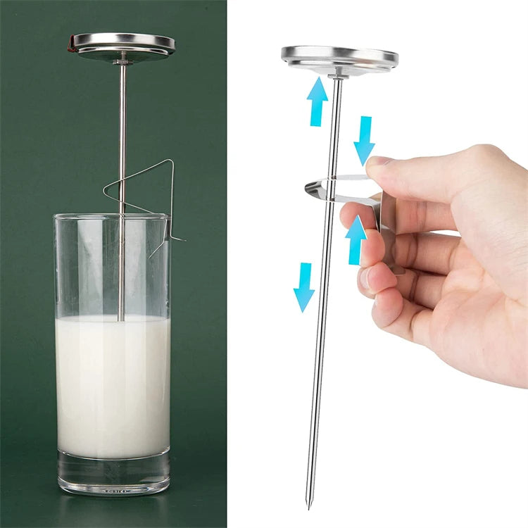 Stainless Steel Deep Fry Thermometer with Instant Read Dial