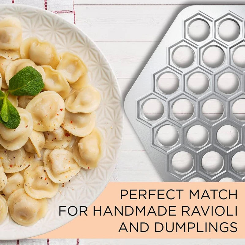 37 Hole Pelmeni & Ravioli Maker Mould – Russian Dumpling Maker & Cutter – Perfect for Handmade Dumplings, Ravioli & Pelmeni