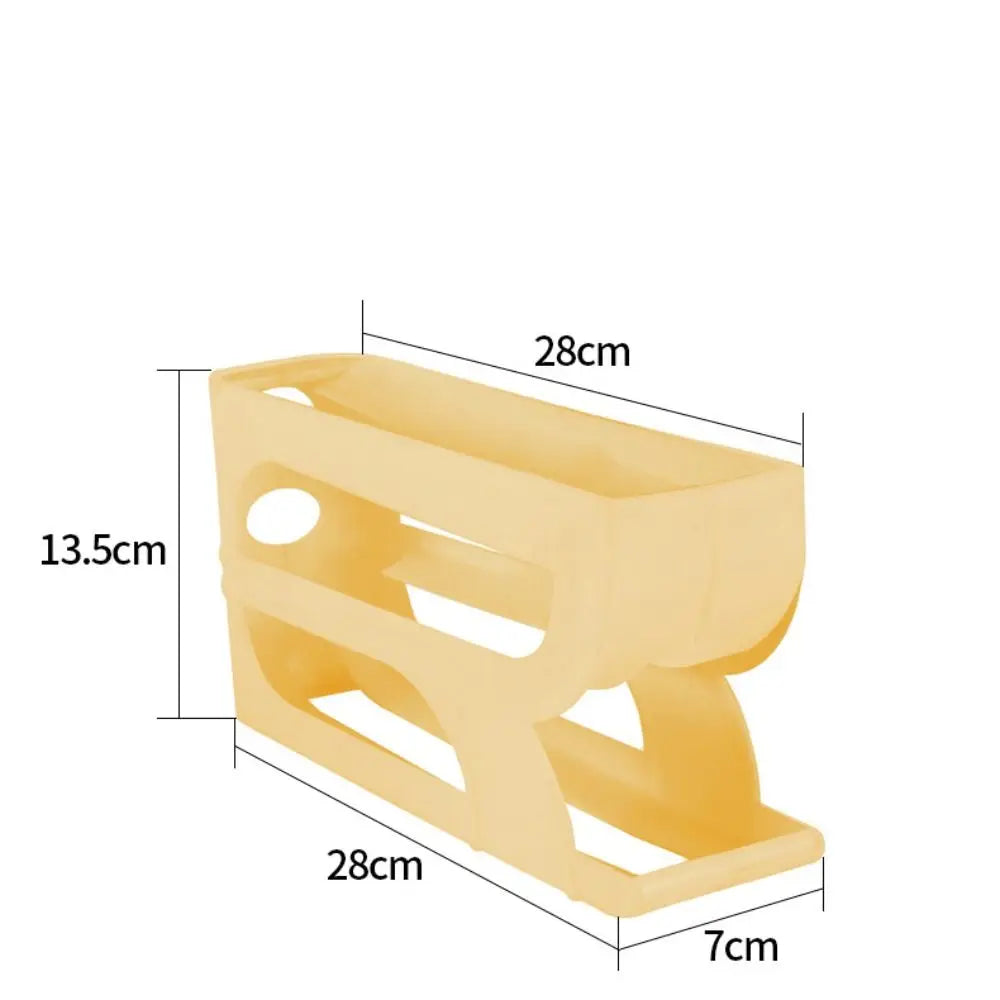 Automatic Rolling Egg Holder for the Fridge – 3 or 4 Tier Egg Storage Rack for 20 to 30 Eggs – Best for Saving Fridge & Worktop Space