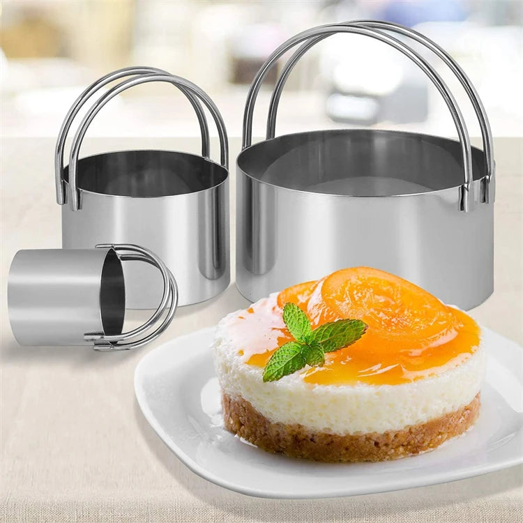 Stainless Steel Round Biscuit Cutter Set — 5 Piece