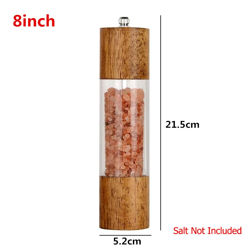 Acrylic Salt and Pepper Grinder Set 8 inch
