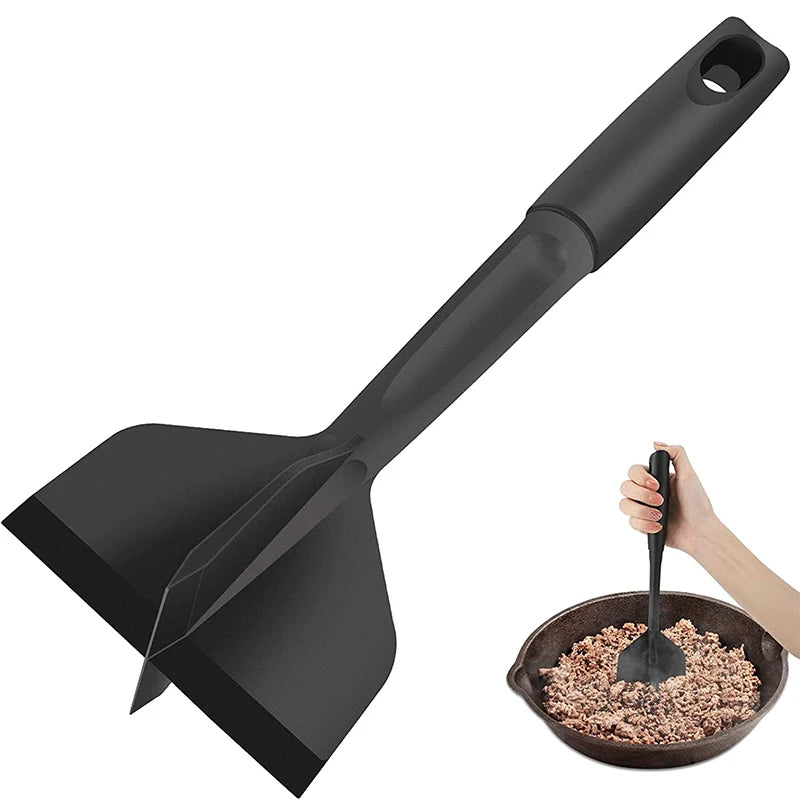 Heat Resistant Meat Chopper & Masher – Mince & Burger Smasher Tool for Nonstick Pans – Best for Browning Mince & Mashing Potatoes