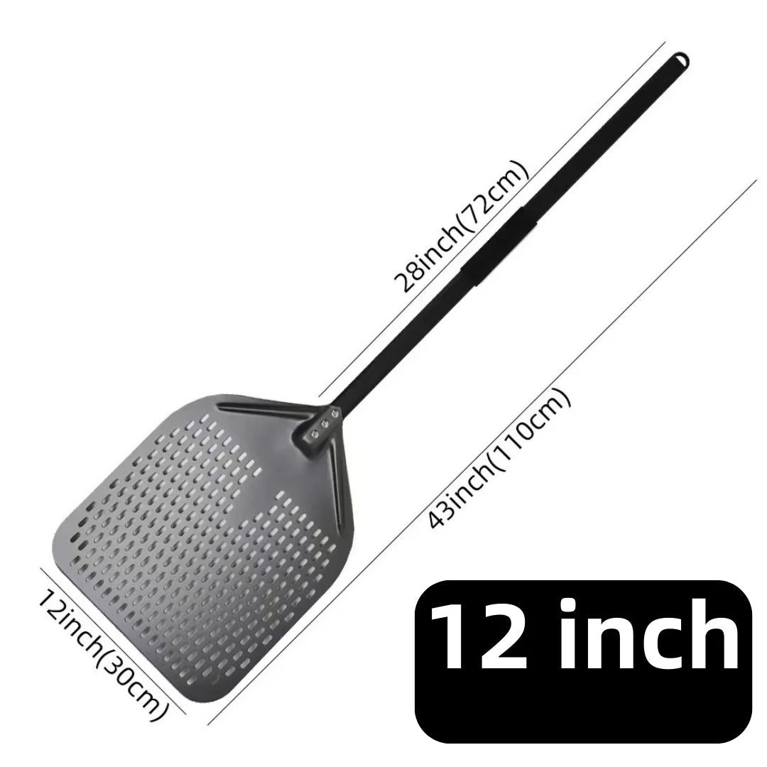 Aluminium Pizza Peel & Turning Paddle 12" Square Pizza Peel