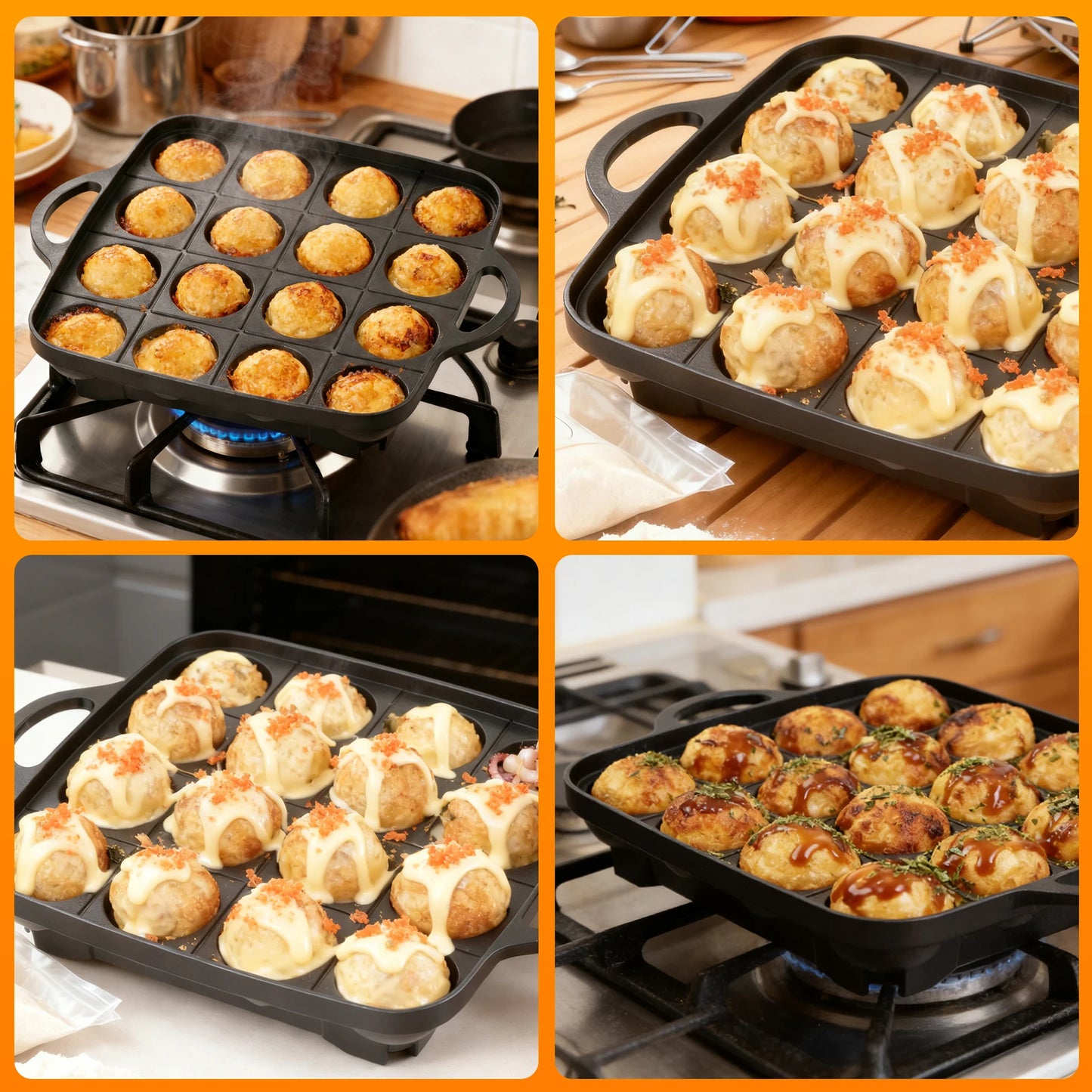 Takoyaki Pan — 16 Hole