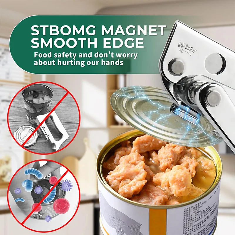 Heavy Duty Manual Can Opener with Magnet