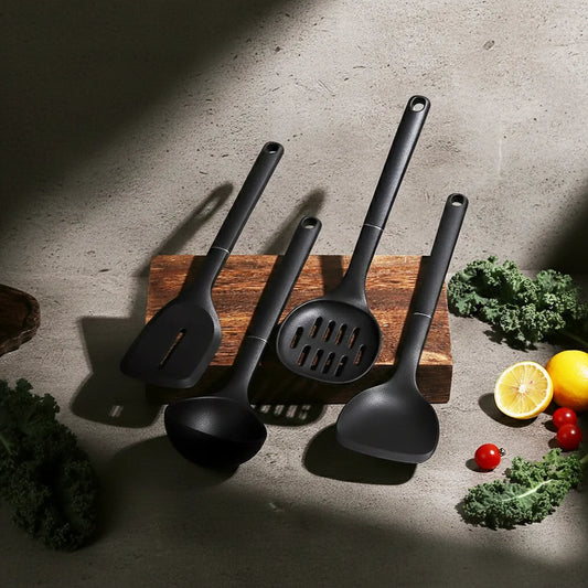 4-Piece Food Grade Silicone Spatula Set – Heat Resistant, Non-Stick Safe