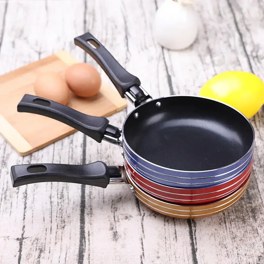 Mini Aluminium Egg Pan – Lightweight Non-Stick Pancake & Egg Fryer with Bakelite Handle – Perfect for One Egg (12.5cm)