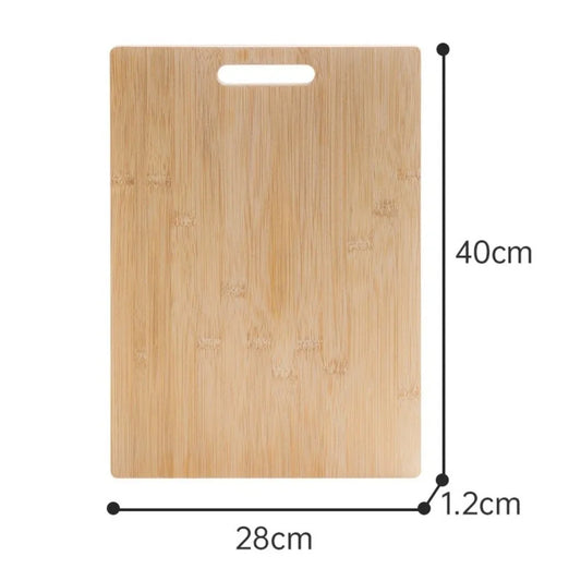 Double-Sided Bamboo Cutting Board – Durable Portable Chopping Board for Meat & Vegetables – Great for Kitchen, Picnics & Camping – Available in 6 Sizes 40 x 28cm