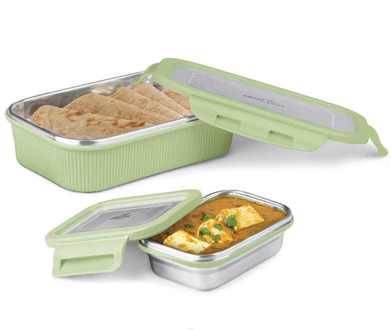Stainless Steel Tiffin Microwave Safe Aqua Green