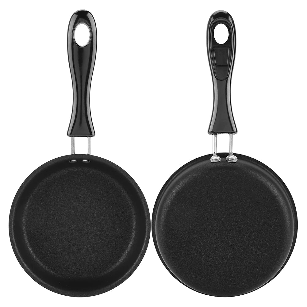 Mini Egg Frying Pan – Non-Stick Iron Omelette Pan, Lightweight & Portable – Ideal for One Egg or Mini Pancakes (12cm)