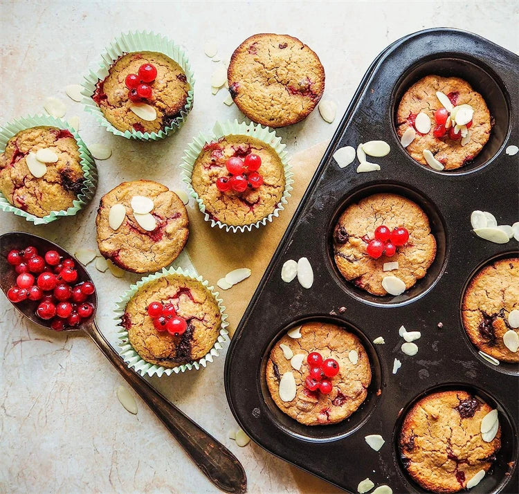 12-Cup Carbon Steel Muffin Tray