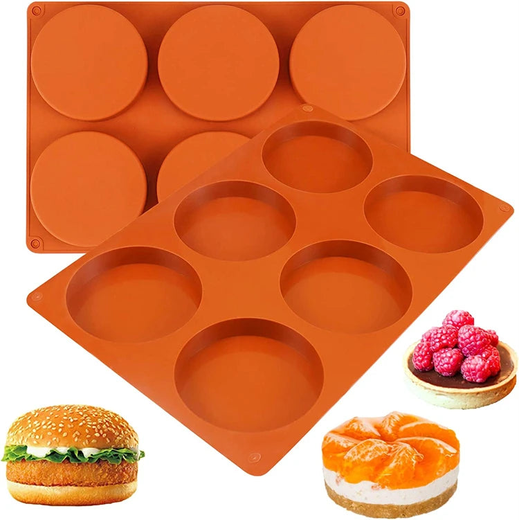 6-Cavity Silicone Cake Mould