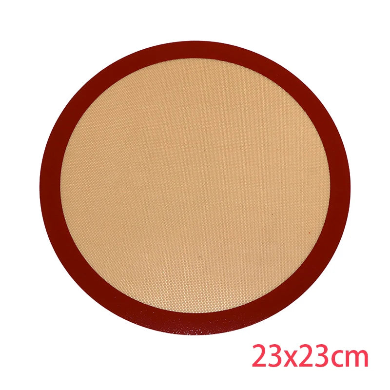 Round Non-Stick Silicone Baking Mat – Reusable Food Grade Oven Liner – Great for Macarons, Cookies & Pastry – Available in 13cm, 20cm & 23cm