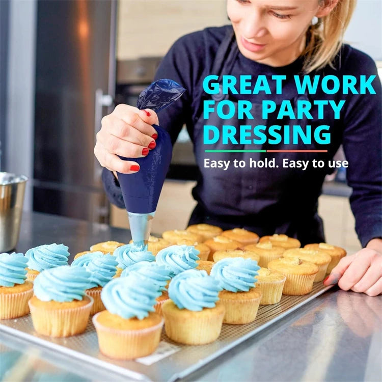 Large Disposable Piping Bags – Thick Icing & Pastry Bags in 16, 18 & 21 Inch – Best for Decorating Cakes, Cupcakes & Cookies