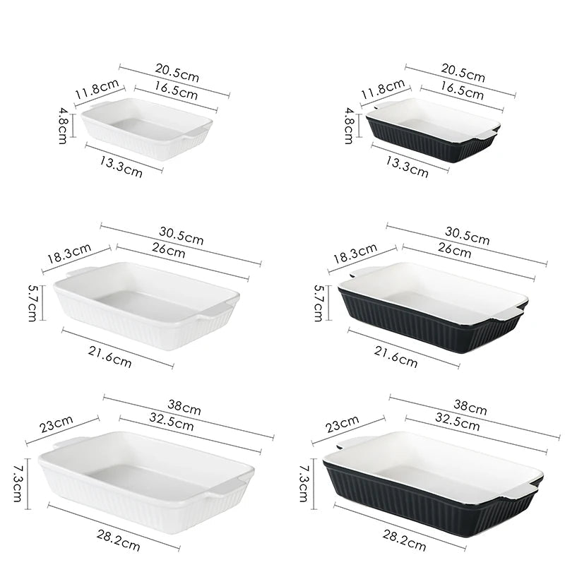 Ceramic Baking Dish with Easy-grip Handles