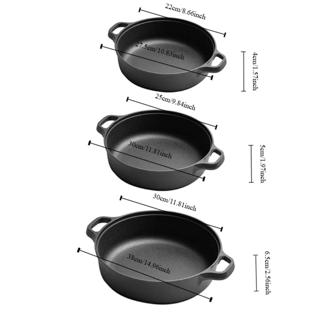 Cast Iron Skillet with Double Handle