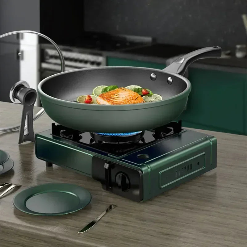Non-Stick Frying Pan with or without Lid – Low-Smoke Ceramic Coated Skillet for Gas & Induction – Perfect for Eggs, Stir-Fries & Everyday Cooking – Available in 24cm & 26cm