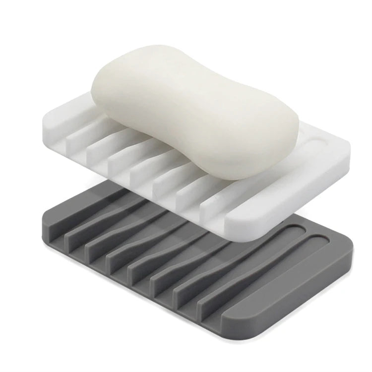 Self Draining Silicone Sponge & Soap Holder – Waterfall Soap Dish Drainer – Ideal for Kitchen Sinks & Bathrooms