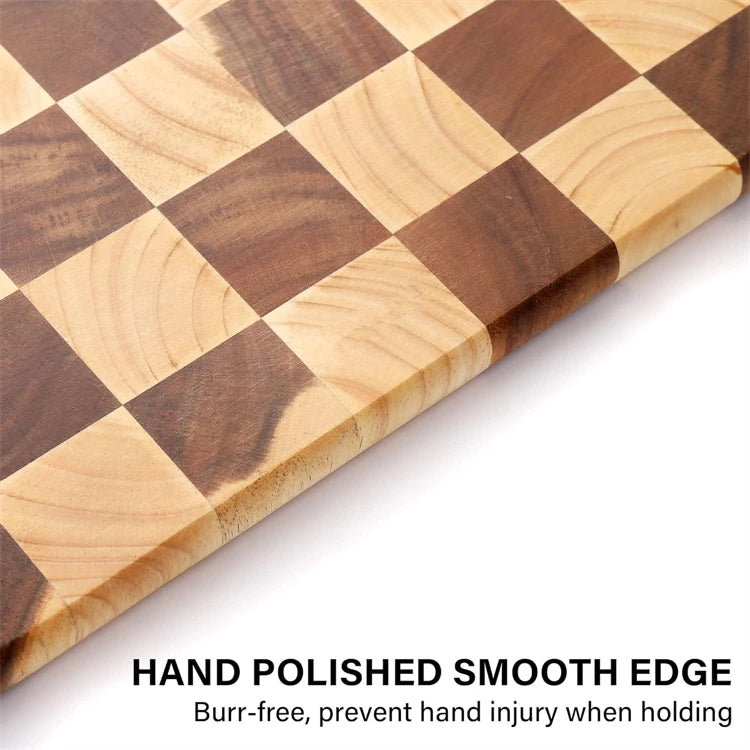 Rubber wood End Grain Cutting Board