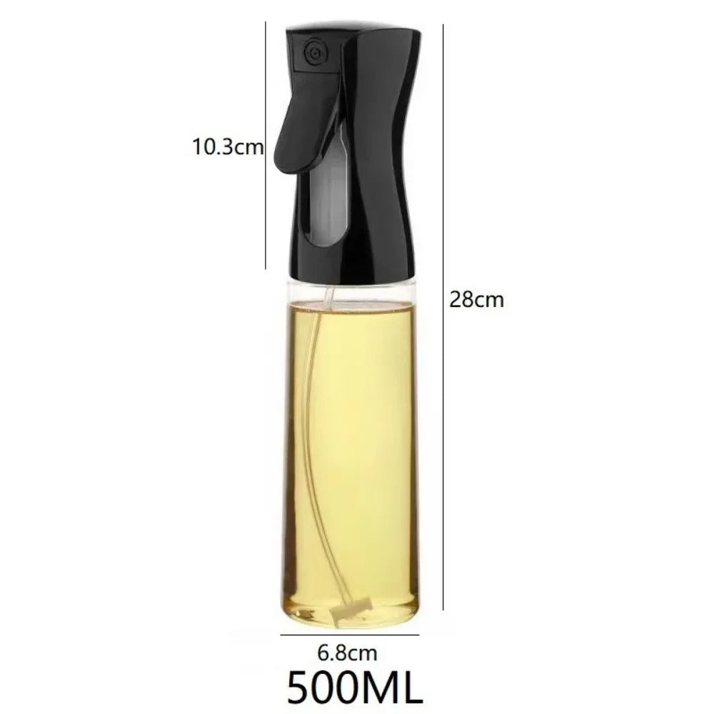 Oil Spray Bottle for Cooking – Reusable Olive Oil Mister & Vinegar Sprayer – Best for Air Fryers, Salads & BBQ – Available in 200ml, 300ml & 500ml, Black or White