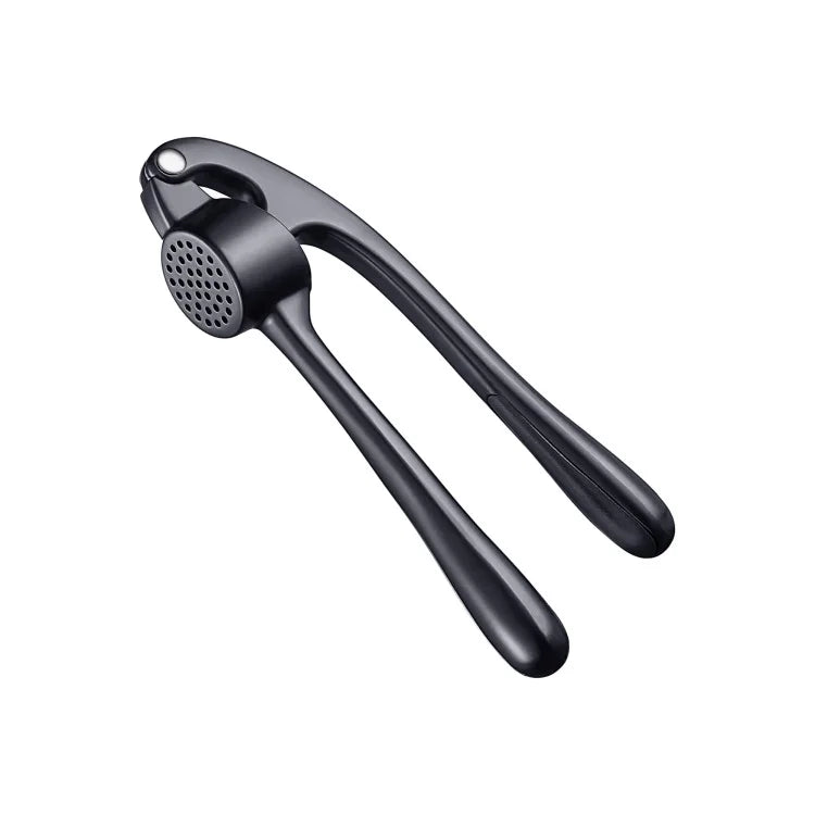 Zinc Alloy & Stainless Steel Garlic Press – Easy Squeeze Garlic Mincer & Crusher – Ideal for Fresh Garlic in Everyday Cooking – Available in Silver, Black & Gold Colours