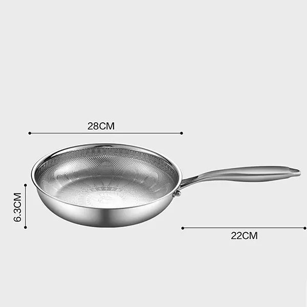 Pure Titanium Hammered Frying Pan 28cm 28cm Pan