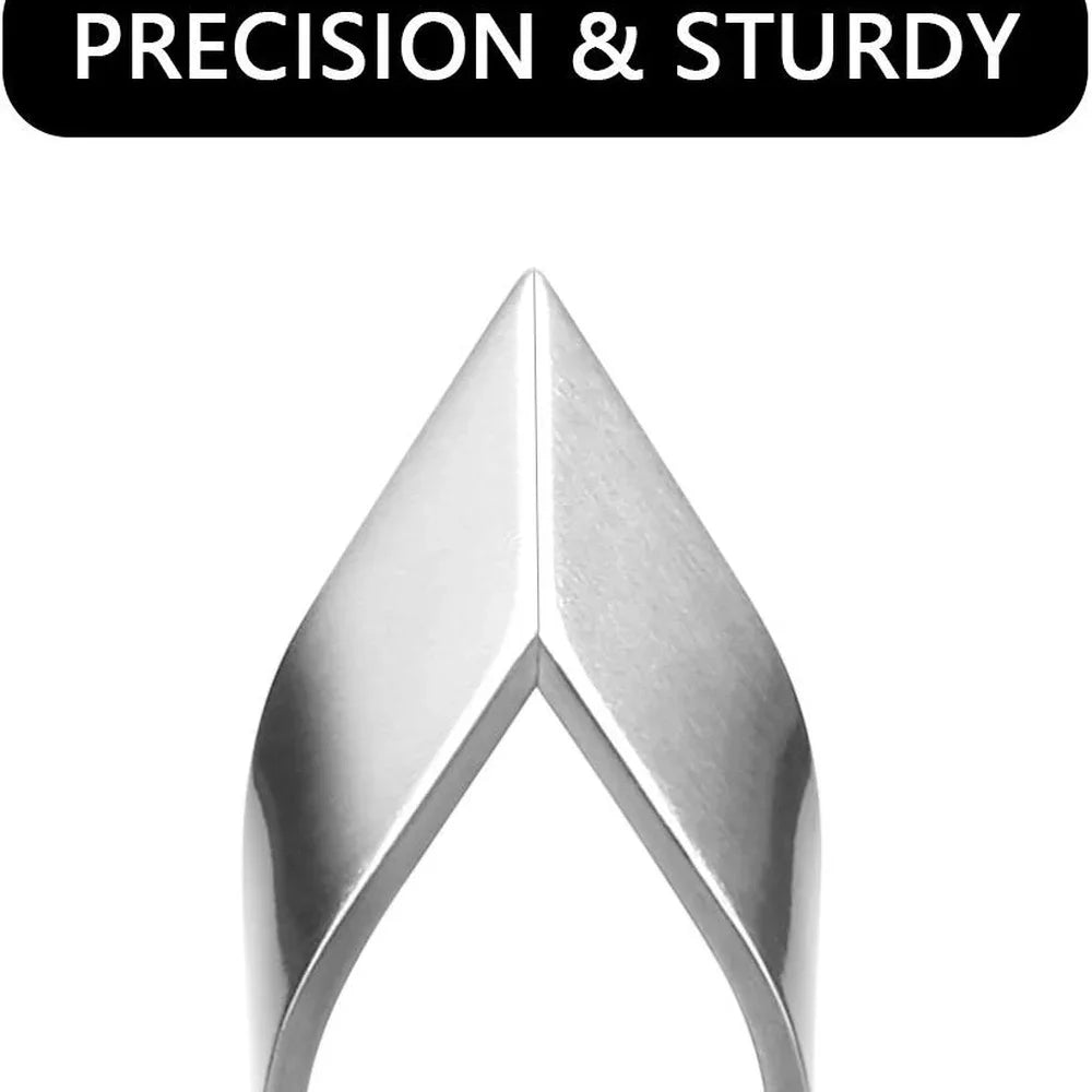 Stainless Steel Fish Bone Tweezers – Pin Bone Remover Pliers with Flat or Bevel Edge – Ideal for De-Boning Salmon & Fish Fillets