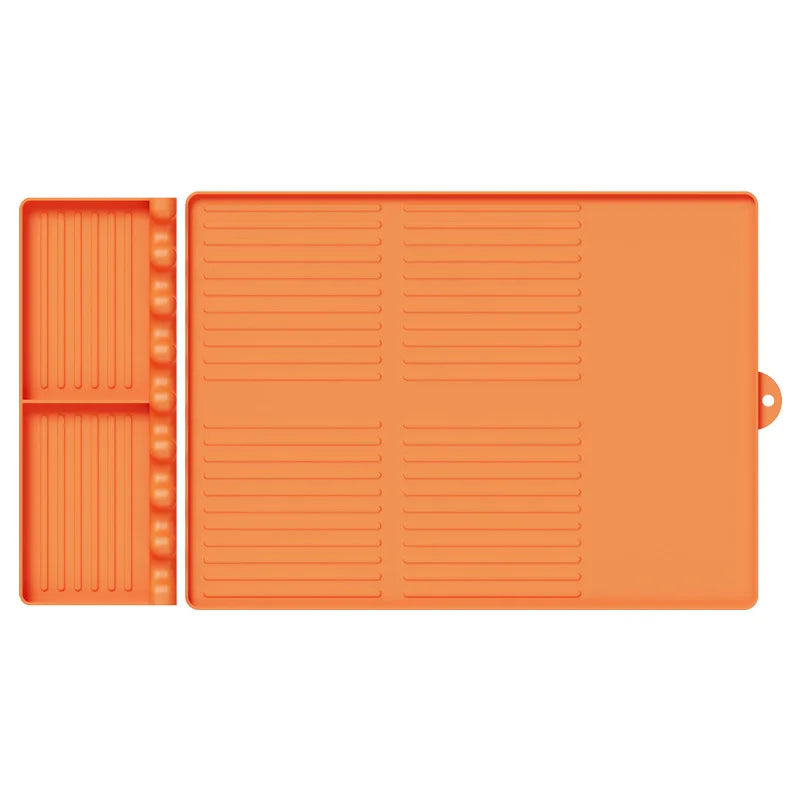 Heat Resistant Silicone Griddle Tool Mat – Grill Side Shelf Mat & BBQ Utensil Rest – Great for Flat Top Griddles & Outdoor Cooking