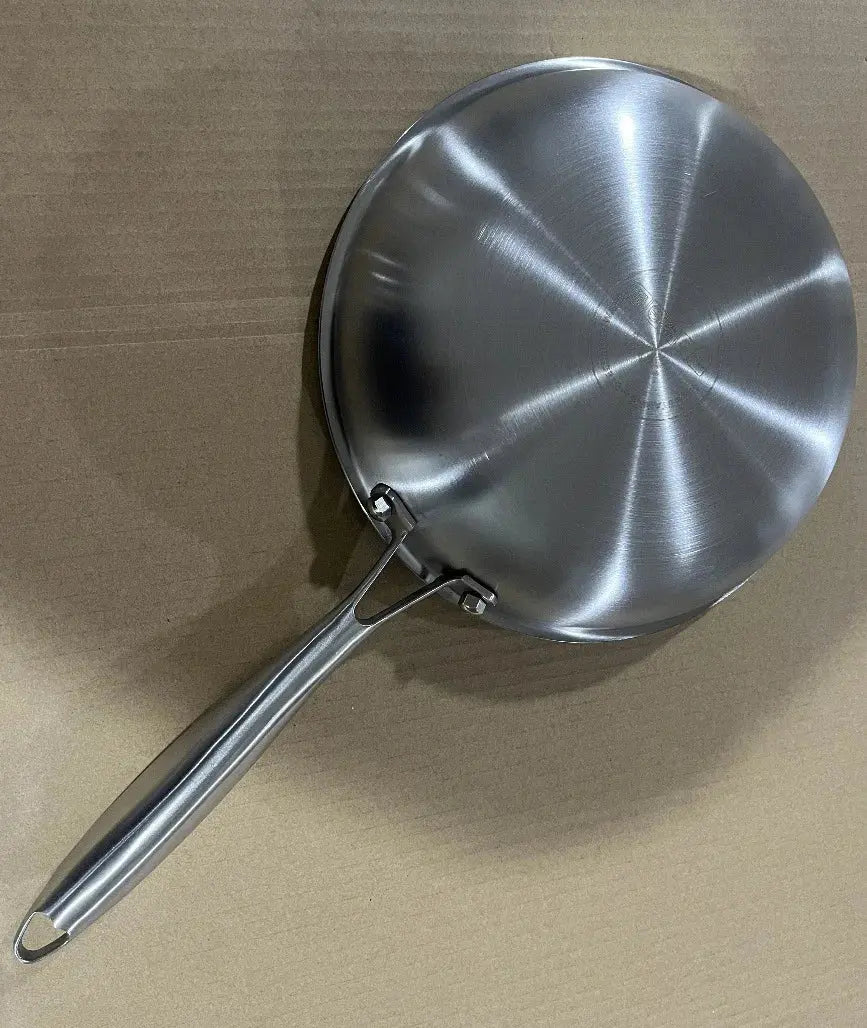 Honeycomb Stainless Steel Frying Pan – Uncoated 304 Stainless Steel, Three-Layer Thick-Bottomed Design for Even Heat Distribution – Non-Stick Surface Ideal for Searing, Sautéing, Stir-Frying, Frying Eggs, Omelettes, Steaks & Daily Cooking
