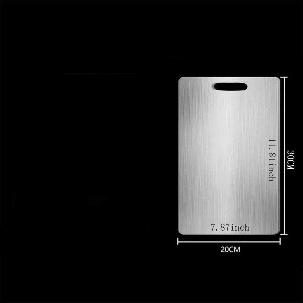 Thickened Stainless Steel Double-Sided Chopping Board 30x20 cm China Mainland