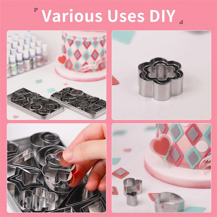 Stainless Steel Mini Cookie Cutter Set — 30 Piece