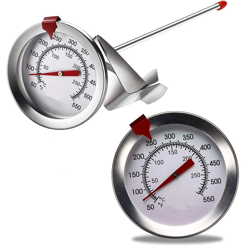 Stainless Steel Deep Fry Thermometer with Instant Read Dial