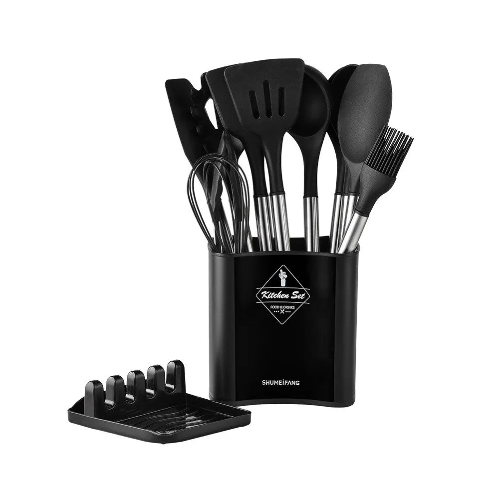 Silicone Kitchen Utensil Set — 13 Piece