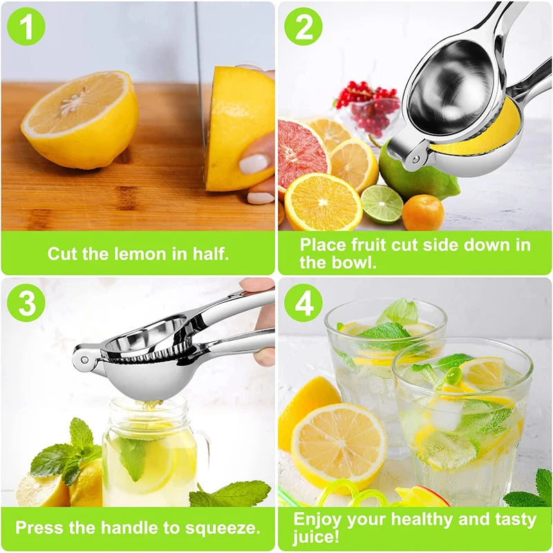 Zinc Alloy Manual Lemon Squeezer and Citrus Press