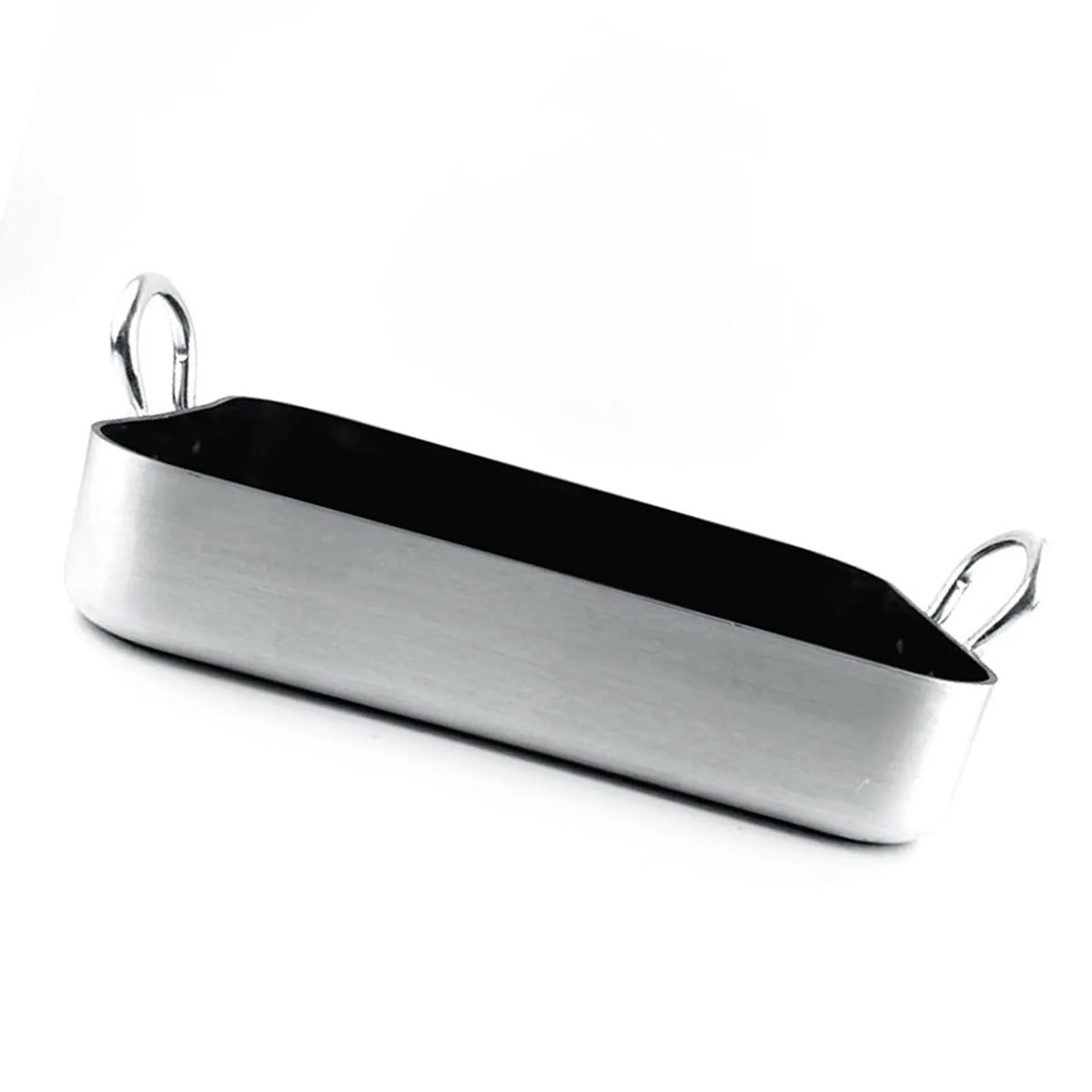 Rectangle Frying Pan Nonstick Aluminum Alloy Multifunction Flat Single Bottom Fry Pan with Handles for Home Kitchen Business