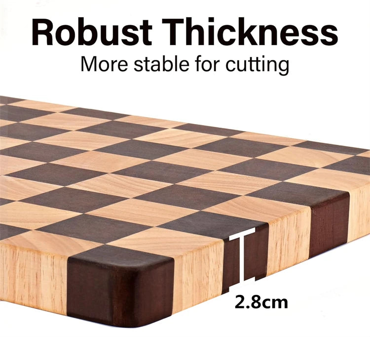 Rubber wood End Grain Cutting Board