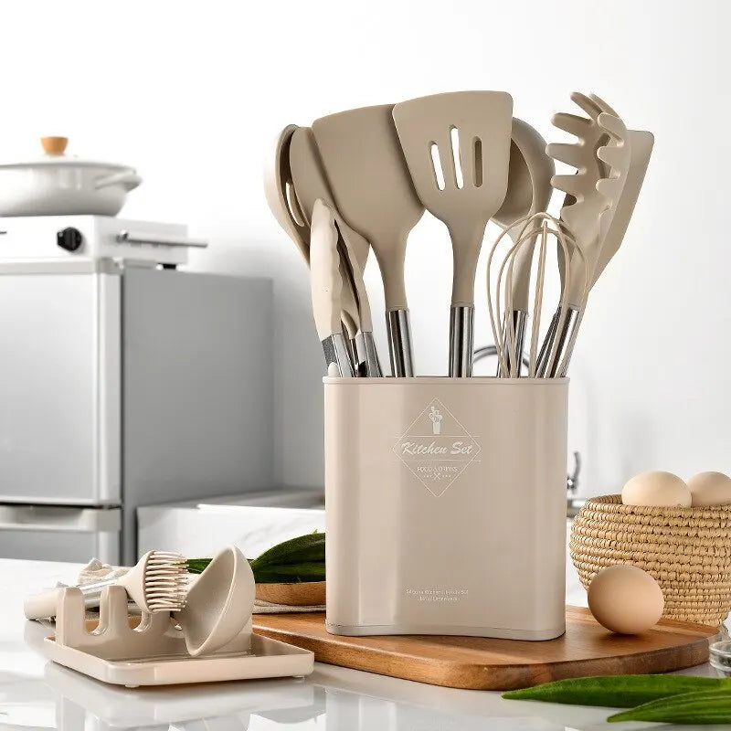 Silicone Kitchen Utensil Set — 13 Piece