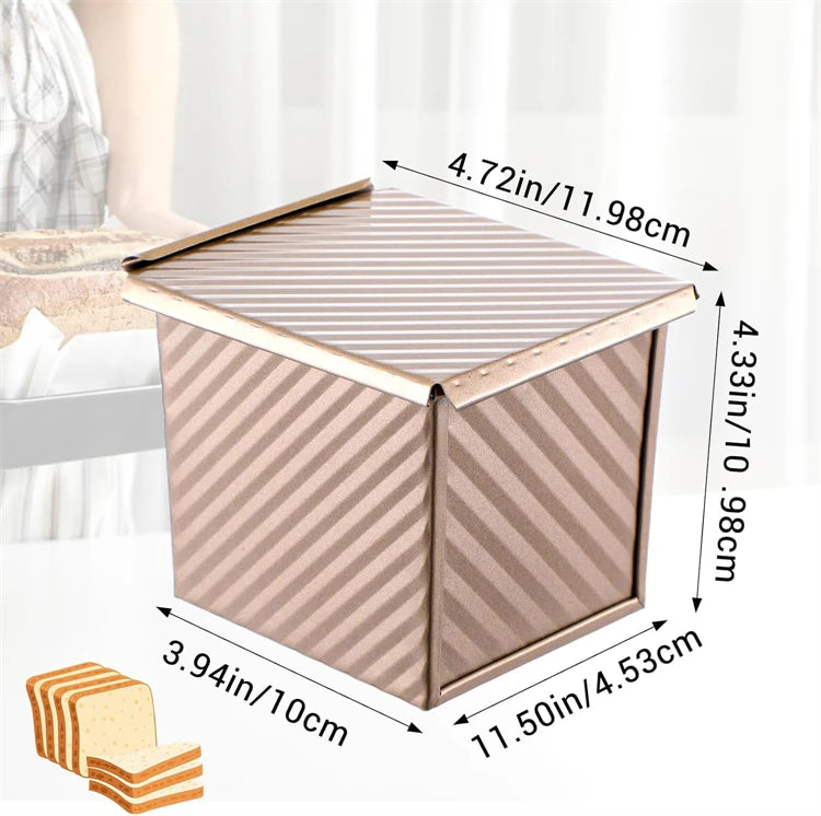 Nonstick Square Loaf Pan with Lid