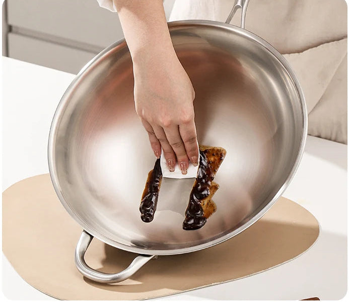 Food-grade 316 Stainless Steel Wok