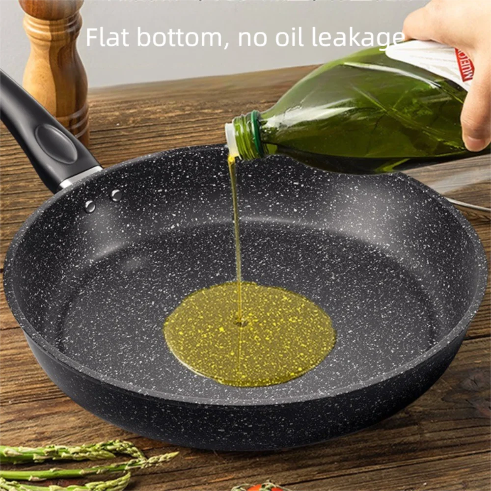 Maifan Stone Non-Stick Frying Pan with Glass Lid – Multi-Purpose  Skillet for Steaks, Eggs, Pancakes & Daily Cooking – Durable Even-Heat Cookware Available in 22cm, 24cm, 26cm & 28cm Sizes (With Lid or No Lid Options