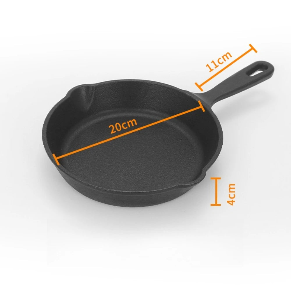 Pre-Seasoned Round Cast Iron Pan