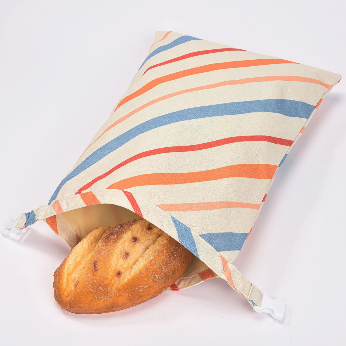 Reusable Beeswax Bread Bag – Linen & Cotton Sourdough Storage Bag – Ideal for Keeping Homemade Bread Fresh